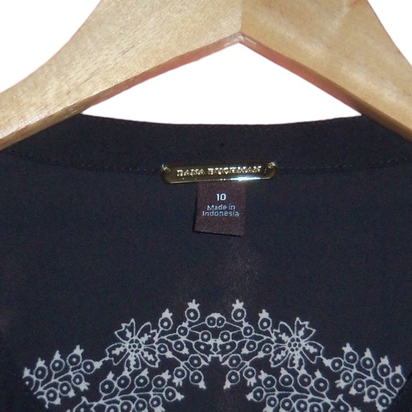 Dana Buchman Boho Paisley Western Button Down Top Blouse Women’s 10 NWT - Picture 6 of 9